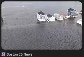 SpiderTaz.com brings you: Aerial video shows parts of Hampton Beach flooded from high tide