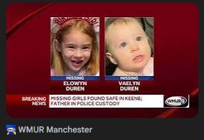 SpiderTaz.com brings you: 2 girls named in New Hampshire Amber Alert found safe; father in custody