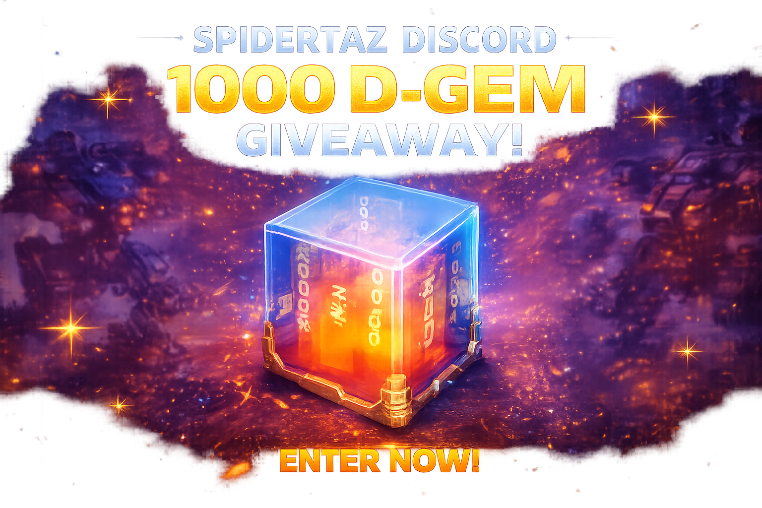 SPIDERTAZ DISCORD 1000 D-GEM GIVEAWAY