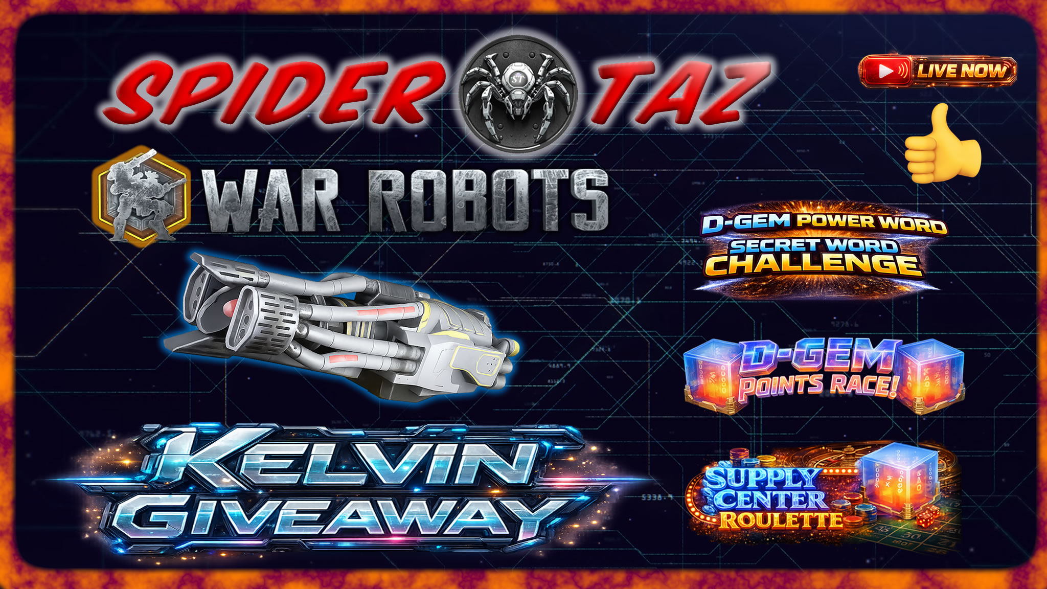 🔴 WAR ROBOTS LIVE | 5x KELVIN HEAVY WEAPON GIVEAWAY | #WRWinKelvin